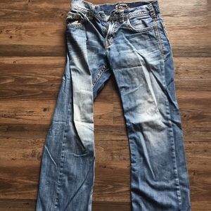 31 waist 34 length Silver Jean